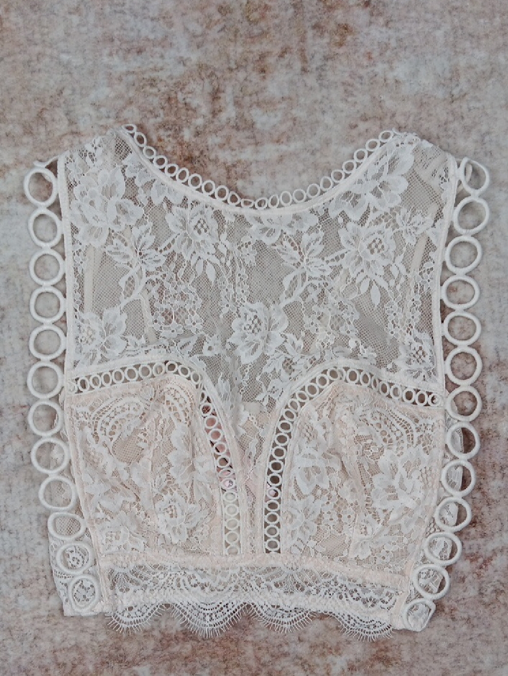 VS Lace Lingerie Crop Top Bralette Size Small